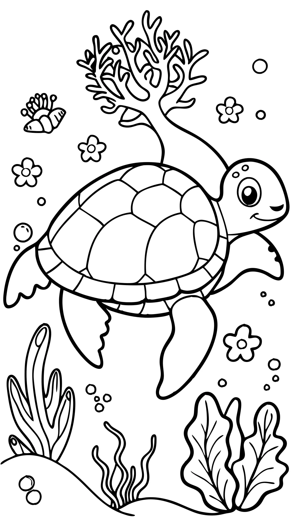 turtle coloring page